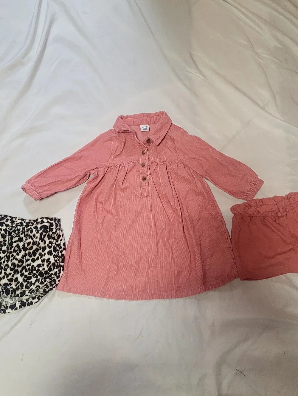 Old Navy Girl's Cordurouy Dress With Diaper Covers, Size 6-12M